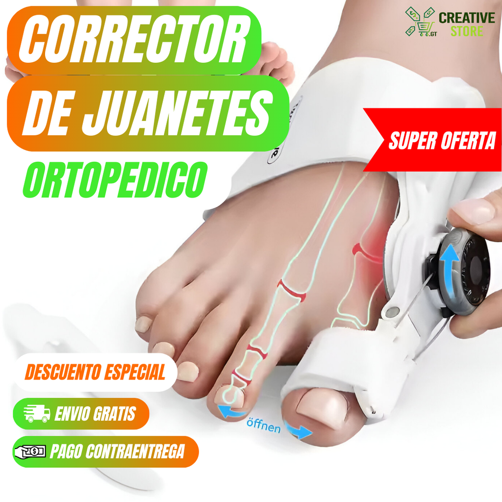 ✨ ¡Lleva tu Corrector Ortopédico para Juanetes por solo Q199  + ENVÍO GRATIS a toda Guatemala!✨